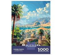 1000 Piece Jigsaws for Adults Puzzle Alexandria, Egypt Travel Teenager Puzzles Hands-on Game Difficult Challenge Birthday Present, Gifts, 70x50cm/1000pcs