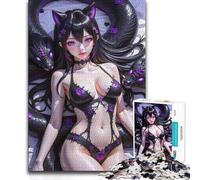 1000 Piece Jigsaws for Adults Puzzle Anime Girl with Snakes Precision Cutting Practical Game Suitable for Ages 14 And Up (size 50x75cm)