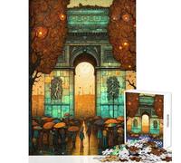 1000 Piece Jigsaws for Adults Puzzle Arc De Triomphe Abstract Family Game For Family Fun Home Decoration Toys Decompressing Intellectual (38x52cm)