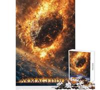 1000 Piece Jigsaws for Adults Puzzle Armageddon Asteroid Impact Practical Game Precision Cutting Educational Toy Educational Challenge (50x75cm)