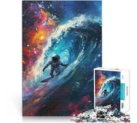1000 Piece Jigsaws for Adults Puzzle Astronaut Cosmic Surfing Train your brain and hands is ideal as gifts for the whole family 50x70cm