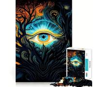 1000 Piece Jigsaws for Adults Puzzle Awakening of Third Eye Tight Joint Game Focus Game Gift Easy Time Fun Xmas Art Display (38x26cm)