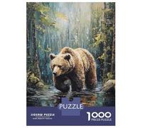 1000 Piece Jigsaws for Adults Puzzle Bear in The Forest Teenager Puzzles Family Game Difficult Challenge Great Gift for Gaming 52x38cm/1000pcs
