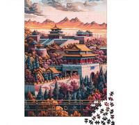 1000 Piece Jigsaws for Adults Puzzle Beijing's Forbidden City Scenery Puzzles for Adults Family Game Hand Speed Race Challenging To Complete 38x26cm/1000pcs