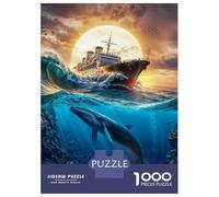 1000 Piece Jigsaws for Adults Puzzle Beneath The Crimson Sky Teenager Puzzles Hands-on Game Difficult Challenge Birthday Present, Gifts, 70x50cm/1000pcs