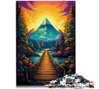 1000 Piece Jigsaws for Adults Puzzle bridge to the pyramids Challenging Game Gifts 38x52cm Unique Home Decor and Gifts for 14 year olds