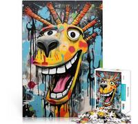 1000 Piece Jigsaws for Adults Puzzle “Bright Graffiti Street Art” Made of cardboard，Suitable for ages 14 and up unique challenge game Family Fun Gift。size：38x52cm/14.96x20.47inch