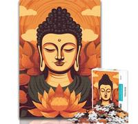 1000 Piece Jigsaws for Adults Puzzle Buddha Indian Family Fun & Game Night Improve Memory Secret Santa Gifts (size 38x26cm)