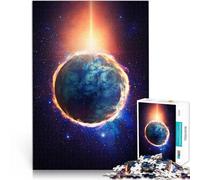 1000 Piece Jigsaws for Adults Puzzle Burning Planet Spielzeug Lernspiele Stressabbau Wunschliste mit dem Weihnachtsmann52x38cm