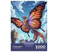 1000 Piece Jigsaws for Adults Puzzle Butterfly-winged Dragon Soaring Through The Sky Jigsaw Puzzle Brain Teaser Game Hand Speed Race Great Gift for Gaming 52x38cm/1000pcs