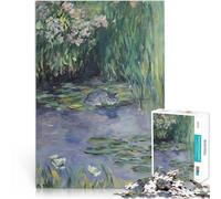 1000 Piece Jigsaws for Adults Puzzle Cat in the Waterlilies Pond Quizspiel Jedes Stück ist einzigartig Anspruchsvolles Familienspiel52x38cm