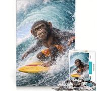 1000 Piece Jigsaws for Adults Puzzle Caught in The Perfect Wave, Practical Game, Home Decoration, Artists Collection, Fine Art 50x75cm