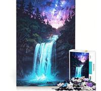 1000 Piece Jigsaws for Adults Puzzle Celestial Cascade Under Starlit Skies, Practical Game, Home Decoration, Artists Collection, Fine Art 38x26cm