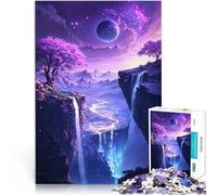 1000 Piece Jigsaws for Adults Puzzle Celestial Cherry Blossoms Cascade Family Fun Fun at Home Activities, Birthday Present,Travel Gifts, 50x70cm