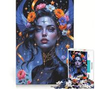 1000 Piece Jigsaws for Adults Puzzle Celestial Empress of The Night, Practical Game, Home Decoration, Artists Collection, Fine Art 38x26cm