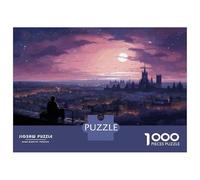 1000 Piece Jigsaws for Adults Puzzle Cityscape Moonlight Romance Puzzles for Adults Family Games Precision Cutting Gifts for Friends And Family 38x26cm/1000pcs