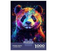 1000 Piece Jigsaws for Adults Puzzle Colorful Panda Portrait Teenager Puzzles Hands-on Game Difficult Challenge Birthday Present, Gifts, 70x50cm/1000pcs