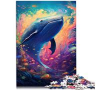 1000 Piece Jigsaws for Adults Puzzle Colorful whale Games Toys Gift 26x38cm Suitable for desktop decoration for teenager 14+