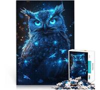 1000 Piece Jigsaws for Adults Puzzle Cosmic Wonder Owl Herausfordernd Schwierig Einzigartige Wohndekoration und Geschenke75x50cm