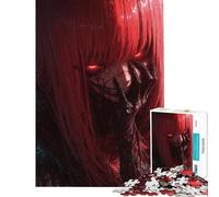 1000 Piece Jigsaws for Adults Puzzle Creepy Red-Haired Woman with Glowing Eyes for Birthday, Chrismas For Family Fun Anti-Stress Toys for And 14 Years And over (38x26cm)
