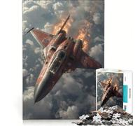 1000 Piece Jigsaws for Adults Puzzle Crimson Wing - Battle-Scarred Fighter, Practical Game, Improve Memory, Unique Gifts for Birthday And Christmas 38x26cm