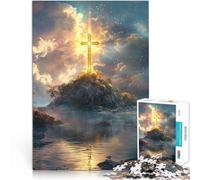 1000 Piece Jigsaws for Adults Puzzle Cross Of Christ Geschenke zum Suchbegriff: "Herausfordernde Spiele" Wanddekoration52x38cm