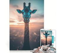 1000 Piece Jigsaws for Adults Puzzle Curious Cosmic Giraffe, Relax Games, But Fun And Humorous, for Is Ideal As A Gift 38x26cm