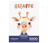 1000 Piece Jigsaws for Adults Puzzle Cute Giraffe Animal Nursery Jigsaw Puzzle Brain Teaser Game Hand Speed Race Great Gift for Gaming 70x50cm/1000pcs