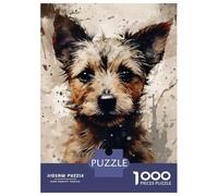 1000 Piece Jigsaws for Adults Puzzle Cute Little Dog Puzzles for Adults Toy Wall Decor Presents for Women Birthday Present, Gifts, 52x38cm/1000pcs