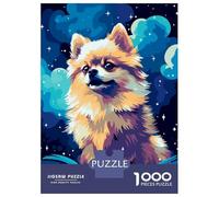 1000 Piece Jigsaws for Adults Puzzle Cute Pomeranian Pixel Art Teenager Puzzles Hands-on Game Difficult Challenge Birthday Present, Gifts, 70x50cm/1000pcs