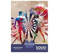 1000 Piece Jigsaws for Adults Puzzle Darts Sport Art Teenager Puzzles Hands-on Game Difficult Challenge Birthday Present, Gifts, 70x50cm/1000pcs
