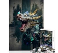 1000 Piece Jigsaws for Adults Puzzle Dead Dragon Toy Wall Decor Gift Birthday Family Game Artists' Collection, Fine Arts Size 38x26cm