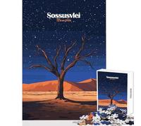 1000 Piece Jigsaws for Adults Puzzle Dead Tree in Namibian Desert Toy Wall Decor Gift Birthday Family Game Artists' Collection, Fine Arts Size 50x75cm
