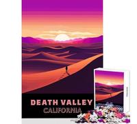 1000 Piece Jigsaws for Adults Puzzle Death Valley Dune Sunset Jigsaw Puzzles for Teenagers Staycation Kill Time Educational Challenge Great Gifts for Gaming (38x26cm)