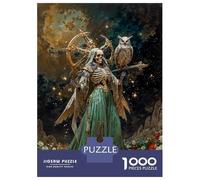 1000 Piece Jigsaws for Adults Puzzle Diosa De Lo Inevitable Santisima Muerte Jigsaw for Adults Family Game Wall Decoration Great Gift for Gaming 52x38cm/1000pcs