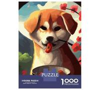 1000 Piece Jigsaws for Adults Puzzle Dog Eating Teenager Puzzles Hands-on Game Difficult Challenge Birthday Present, Gifts, 70x50cm/1000pcs