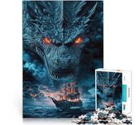 1000 Piece Jigsaws for Adults Puzzle Dragon of the Stormy Seas Für Familienspaß Tolles Geschenk für Spiele75x50cm