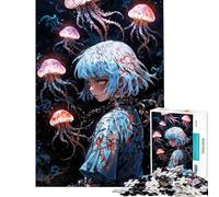 1000 Piece Jigsaws for Adults Puzzle Drowning in The Dark Depth Jigsaw Brain Teaser Game Precision Cutting Birthday Present, Gifts, (Size 50x75cm)