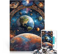 1000 Piece Jigsaws for Adults Puzzle Earths Tale Amid Stars Intellektuelles Spiel einzigartiges Herausforderungsspiel75x50cm
