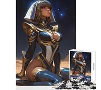 1000 Piece Jigsaws for Adults Puzzle Egyptian Goddess Digital Art Anime Girl Jigsaw Puzzles for Adults Precision Cutting Challenging To Complete Brainteaser Family Games (38x26cm)