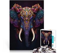 1000 Piece Jigsaws for Adults Puzzle elephant king art Hand speed competition 26x38cm Unique Birthday and Gifts for ages 14+