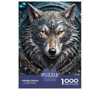1000 Piece Jigsaws for Adults Puzzle Emerald King Wolf Teenager Puzzles Hands-on Game Difficult Challenge Birthday Present, Gifts, 52x38cm/1000pcs