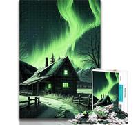 1000 Piece Jigsaws for Adults Puzzle Emerald Sky Family Fun & Game Night Improve Memory Secret Santa Gifts (size 38x26cm)