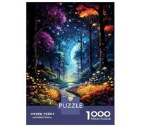 1000 Piece Jigsaws for Adults Puzzle Enchanted Forest Pathway Adult Jigsaw Puzzle Brain Teaser Game Difficult Challenge Challenging To Complete 38x26cm/1000pcs