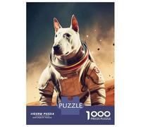 1000 Piece Jigsaws for Adults Puzzle English Bull Terrier Mars Puzzle for Adults Relax Games Stress Reliever Birthday Present, Gifts, 38x26cm/1000pcs