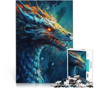 1000 Piece Jigsaws for Adults Puzzle Evil Chinese Water Dragon Lustige Spiele Wunschliste mit dem Weihnachtsmann52x38cm
