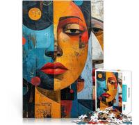 1000 Piece Jigsaws for Adults Puzzle Faces Unveiled Lernspiel-Herausforderungsspielzeug Geburtstagsgeschenk52x38cm