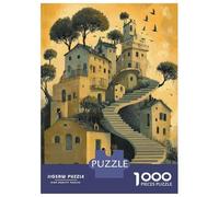 1000 Piece Jigsaws for Adults Puzzle Fantasy Artwork Stairway to Heaven Puzzles for Adults Fun Games Wall Decoration Challenging To Complete 70x50cm/1000pcs