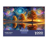 1000 Piece Jigsaws for Adults Puzzle Fantasy Forest Reflections Jigsaw for Adults Family Game Wall Decoration Great Gift for Gaming 70x50cm/1000pcs