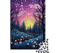 1000 Piece Jigsaws for Adults Puzzle Fantasy Forest Sunset Jigsaw for Adults Family Game Wall Decoration Great Gift for Gaming 52x38cm/1000pcs